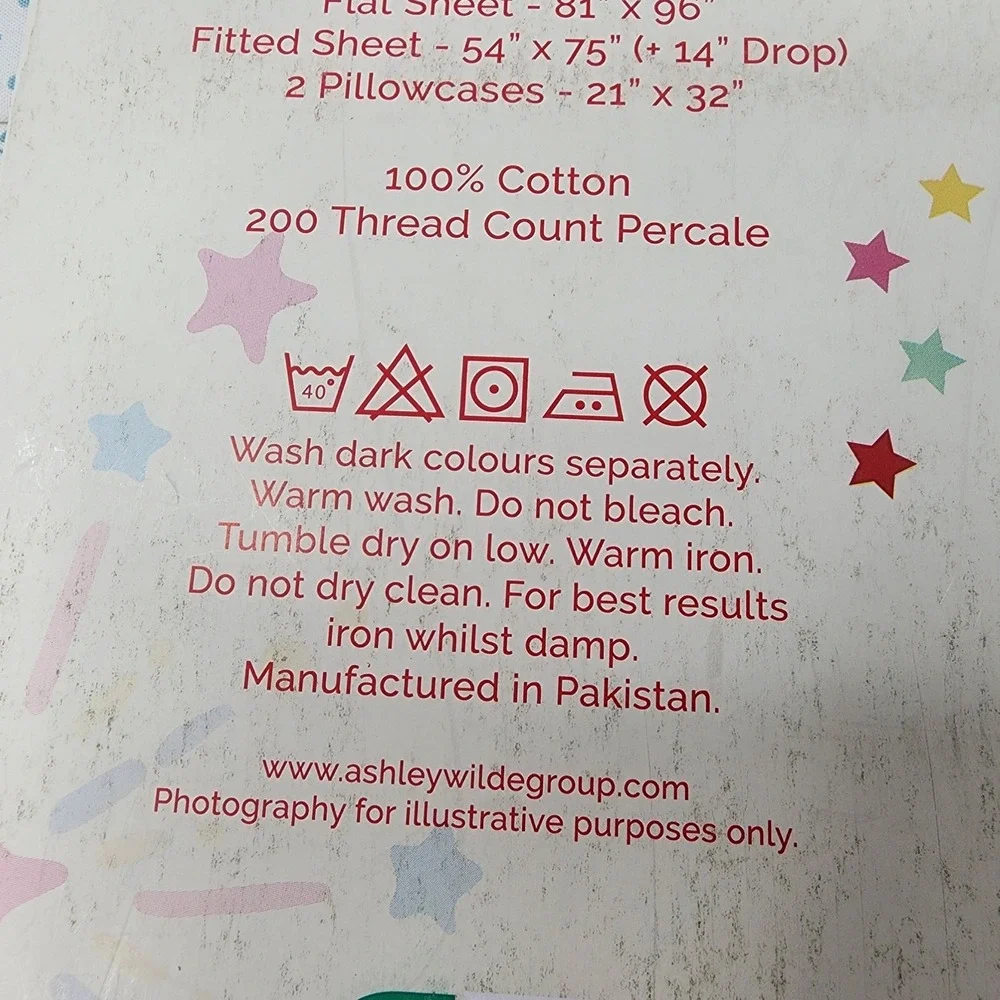 Cath Kidston London Shine Bright Cream FULL 4 Pc Sheet Set 100% Cotton *NEW*